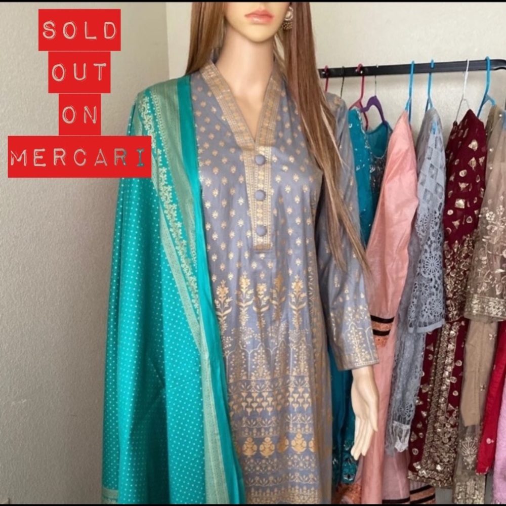 New 3pc pakistani dresses indian dress shalwar kam